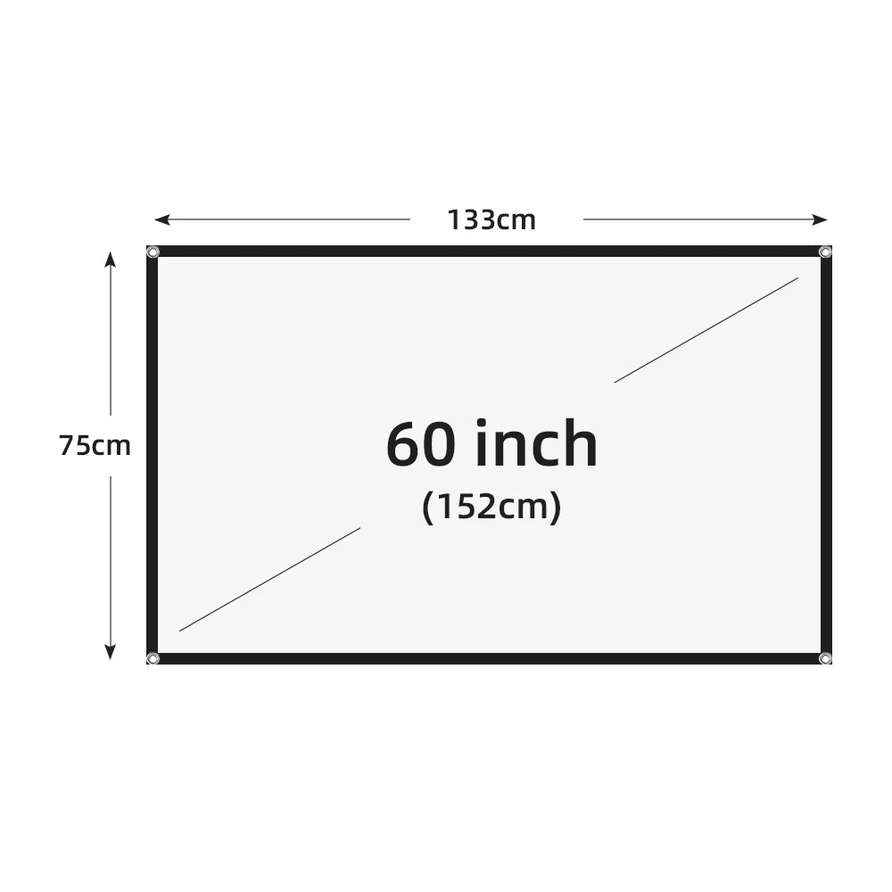 Zenvi™ Portable Foldable Projector Screen